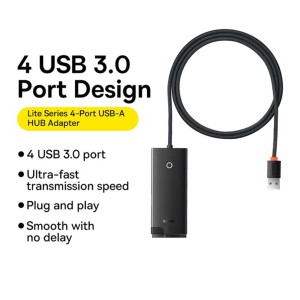 هاب 4 پورت باسئوس مدل WKQX030101 USB3